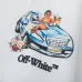Off White Hoodie With Artistic Back Print Featuring Cherubs Car And Brand Elements Black/White #A54326