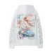 Off White Hoodie With Artistic Back Print Featuring Cherubs Car And Brand Elements Black/White #A54326