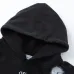 Off - White Washed Black Hoodie With Artistic Religious Print And OFF Logo #A54330