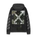 Off - White Washed Black Hoodie With Signature Diagonal Stripes And OFF Logo #A54329