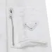 Prada White/Black Crew Neck Sweatshirt With Side Zipper Pocket For Modern Minimalist Style #A54268