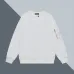 Prada White/Black Crew Neck Sweatshirt With Side Zipper Pocket For Modern Minimalist Style #A54268