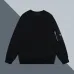 Prada White/Black Crew Neck Sweatshirt With Side Zipper Pocket For Modern Minimalist Style #A54268