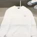 Prada White/Black Crew Neck Sweatshirt With Signature Logo Patch Pocket Design #A54415
