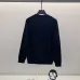 Prada White/Black Crew Neck Sweatshirt With Signature Logo Patch Pocket Design #A54415