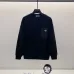 Prada White/Black Crew Neck Sweatshirt With Signature Logo Patch Pocket Design #A54415
