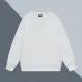 Stylish Prada Crew Neck Sweatshirt with Iconic Logo Detailing for Fashion Enthusiasts Black/White/Dark Brown #A54269