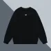 Stylish Prada Crew Neck Sweatshirt with Iconic Logo Detailing for Fashion Enthusiasts Black/White/Dark Brown #A54269
