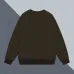 Stylish Prada Crew Neck Sweatshirt with Iconic Logo Detailing for Fashion Enthusiasts Black/White/Dark Brown #A54269