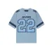 Amiri T-shirt skyblue number 22 #A51424