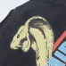 Amiri T-shirts Trendy Snake Pattern Washed Distressed Black #A53788