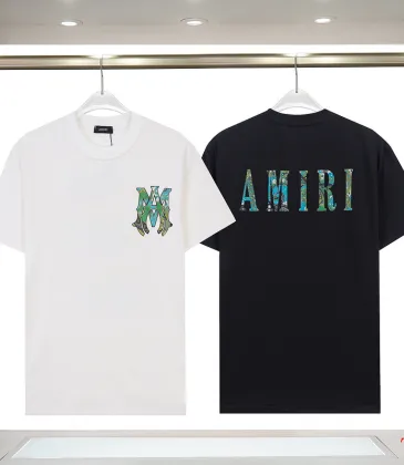 Amiri Watercolor Short-Sleeve Logo Tee In Black/White #A53782