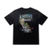 Black AMIRI California Graphic Tee With Retro Palm Tree And Flame Design #A54404