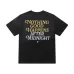 Black AMIRI Nights Graphic Tee With Globe Design For Fashion Enthusiasts #A54403