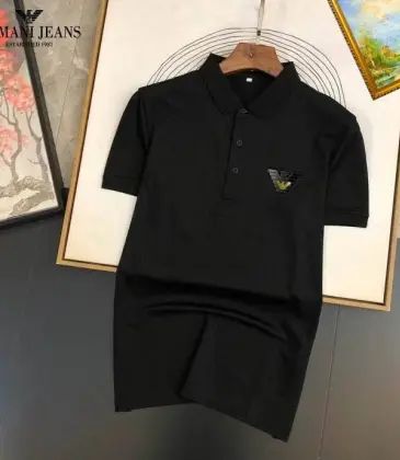 Armani T-Shirts for Armani polo T-shirts for  man Solid Color Black/White #A46569