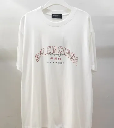 Balenciaga T-shirts for Men  Pure Cotton Graphic 2 colors #A54093