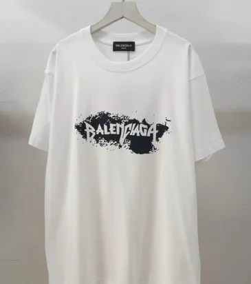 Balenciaga T-shirts for Men  Pure Cotton Graphic 3 colors #A54092