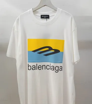 Balenciaga T-shirts for Men  Pure Cotton Graphic White #A54094