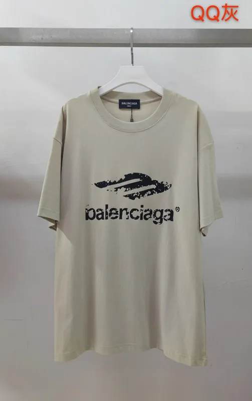 Balenciaga T-shirts for Men Tape Type T-shirt Cotton 4 colors #A54090