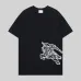 Burberry T-Shirts for MEN Knight Stamp Cotton T-shirt in Flax - Men Black/White/Brown #A53837