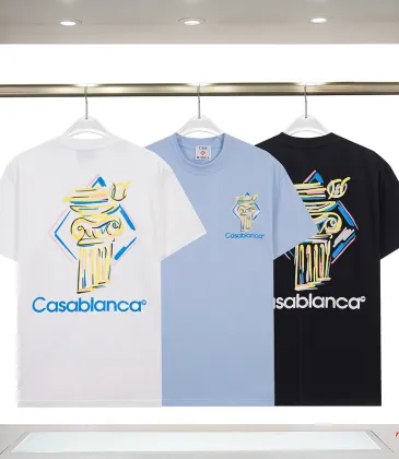 Casablanca T-Shirts 260g Black/White/Blue #A53062