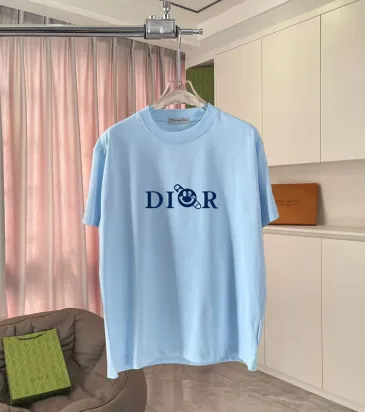 Dior T-shirts for men Black/Blue/Grey #A51445