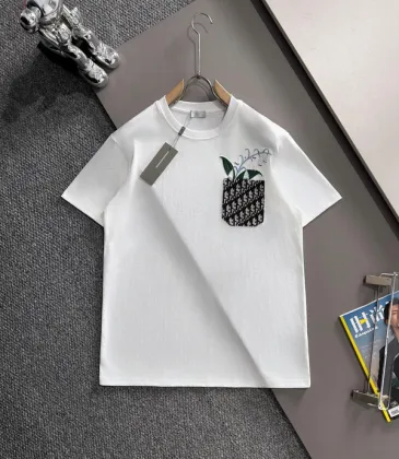 Dior T-shirts for men Black/White/Red #A53791