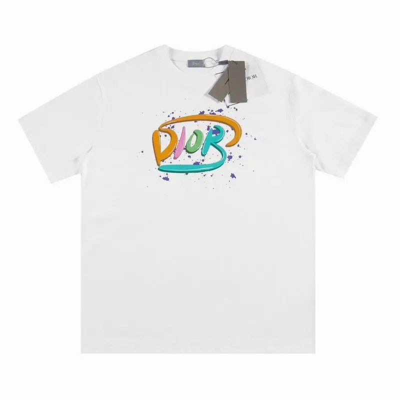 Dior T-shirts for men Color logo #A47037