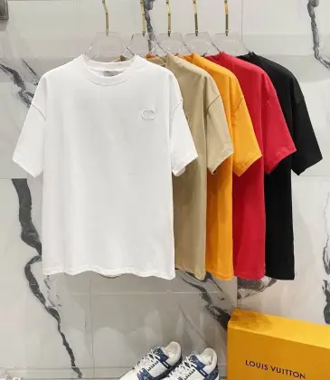 Dior T-shirts for men Solid Color Black/White/Red/Yellow #A47022