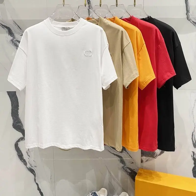 Dior T-shirts for men Solid Color Black/White/Red/Yellow #A47022