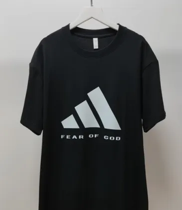 Adidas x Fear Of God T Shirt Iconic Logo Trendy Streetwear Fashion Piece Black/Pink/Khaki/Brown #A54364