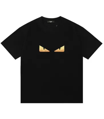 Fendi T-shirts for men Black/White #A53139