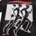 HELLSTAR Black T - Shirt With Running Figures Graphic And Star Sports Print Design #A54398