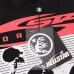 HELLSTAR Black T - Shirt With Running Figures Graphic And Star Sports Print Design #A54398
