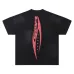 HELLSTAR Black T - Shirt With Running Figures Graphic And Star Sports Print Design #A54398