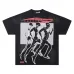 HELLSTAR Black T - Shirt With Running Figures Graphic And Star Sports Print Design #A54398