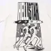 HELLSTAR White T - Shirt With Bold Flaming Graphic And Slogan Print Design #A54399