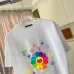 Louis Vuitton Graphic Print Cotton Comfort Casual Short-Sleeved T-Shirt #A54003