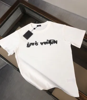 Louis Vuitton T-Shirts for AAAA Louis Vuitton T-Shirts Black/White #A53940