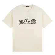 Louis Vuitton Men/Women T-shirts EUR/US Size 1:1 Quality White/Black #A23161
