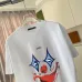 Louis Vuitton T - Shirt With Artistic Clown Face Graphic For Bold Fashion Statements White/Black/Yellow/Purple #A54293