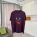 Louis Vuitton T - Shirt With Artistic Clown Face Graphic For Bold Fashion Statements White/Black/Yellow/Purple #A54293