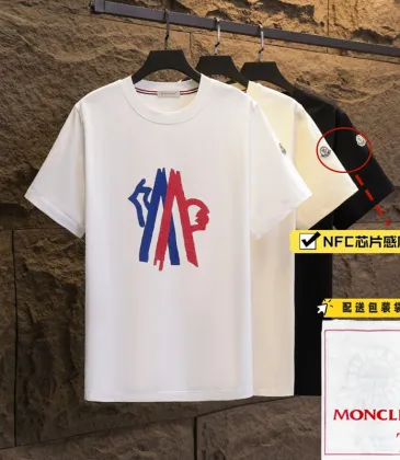 Moncler T-shirts for men 300g 100% cotton NFC chip sensor #A53019