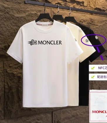 Moncler T-shirts for men 300g 100% cotton NFC chip sensor #A53020
