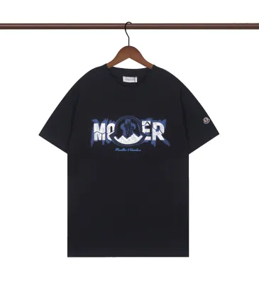 Moncler x Palm Angels Racing Logo Cotton T-Shirt Black/White #A53930