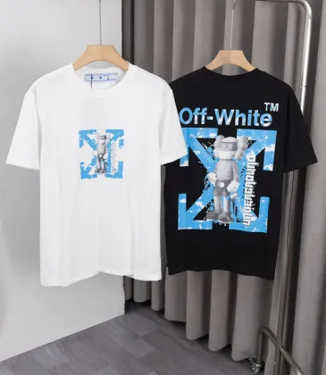 OFF WHITE T-Shirts for MEN Letter logo print 260g Black/White #A53801