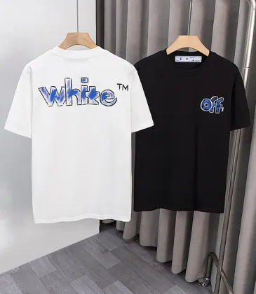 OFF WHITE T-Shirts for MEN Letter logo print 260g Black/White #A53804