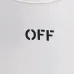 Off-White Logo Stamp Cotton T-Shirt Black/White #A53426