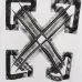 Off-White Logo Stamp Cotton T-Shirt Black/White #A53426