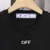 Off-White Logo Stamp Cotton T-Shirt Black/White #A53426